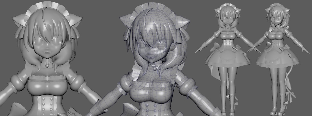 安価で高品質なVtuber用3Dモデル制作します あなたのオリジナルキャラクターを3DCGにします！ イメージ2