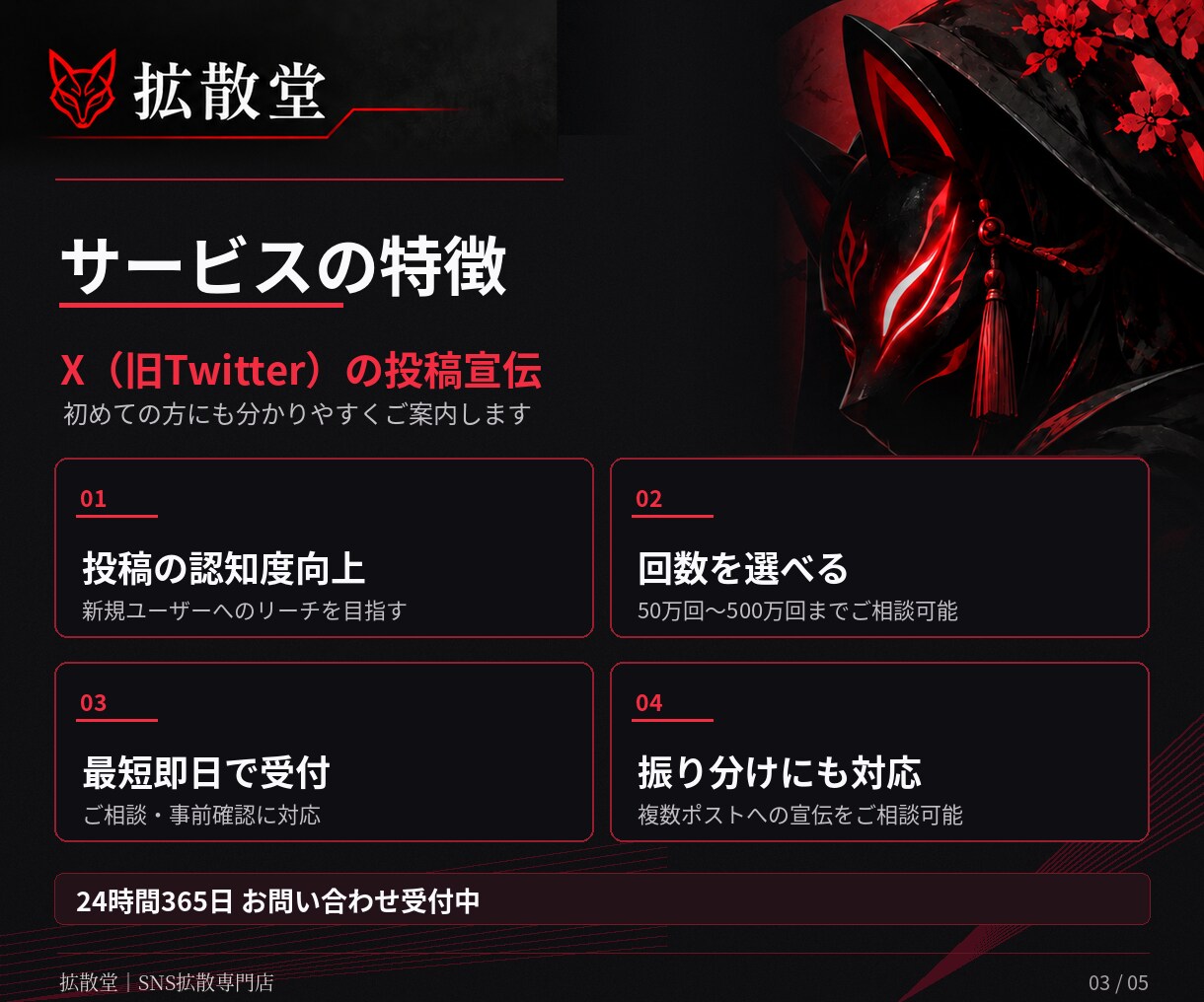 X(Twitter)のインプを拡散し増加させます インプレッション｜＋50万～500万まで対応｜振分可｜即日 イメージ3