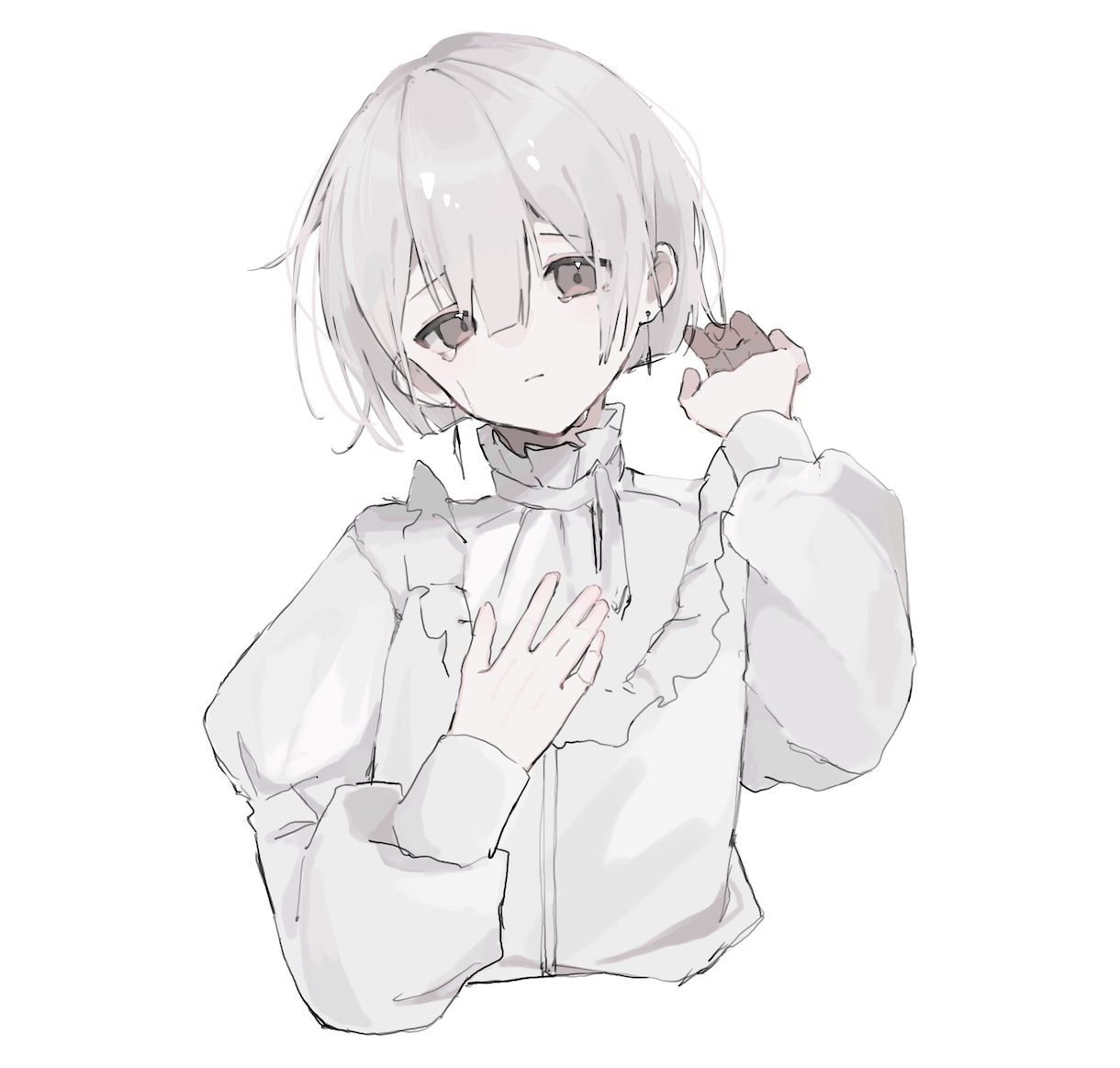 白くて淡くてふわふわな乙女描きます 色素薄い女の子をお求めの方へ！キャンペーン残りおひとり様です イメージ1