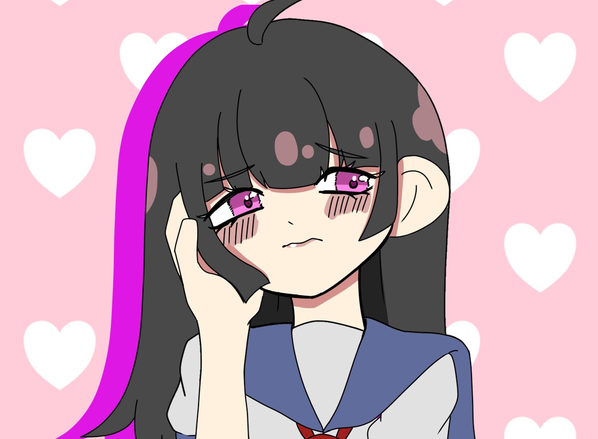 SNS等で使用出来るアイコンを描きます 胸から上のキャラクターイラストのアイコンを作成します。 イメージ2