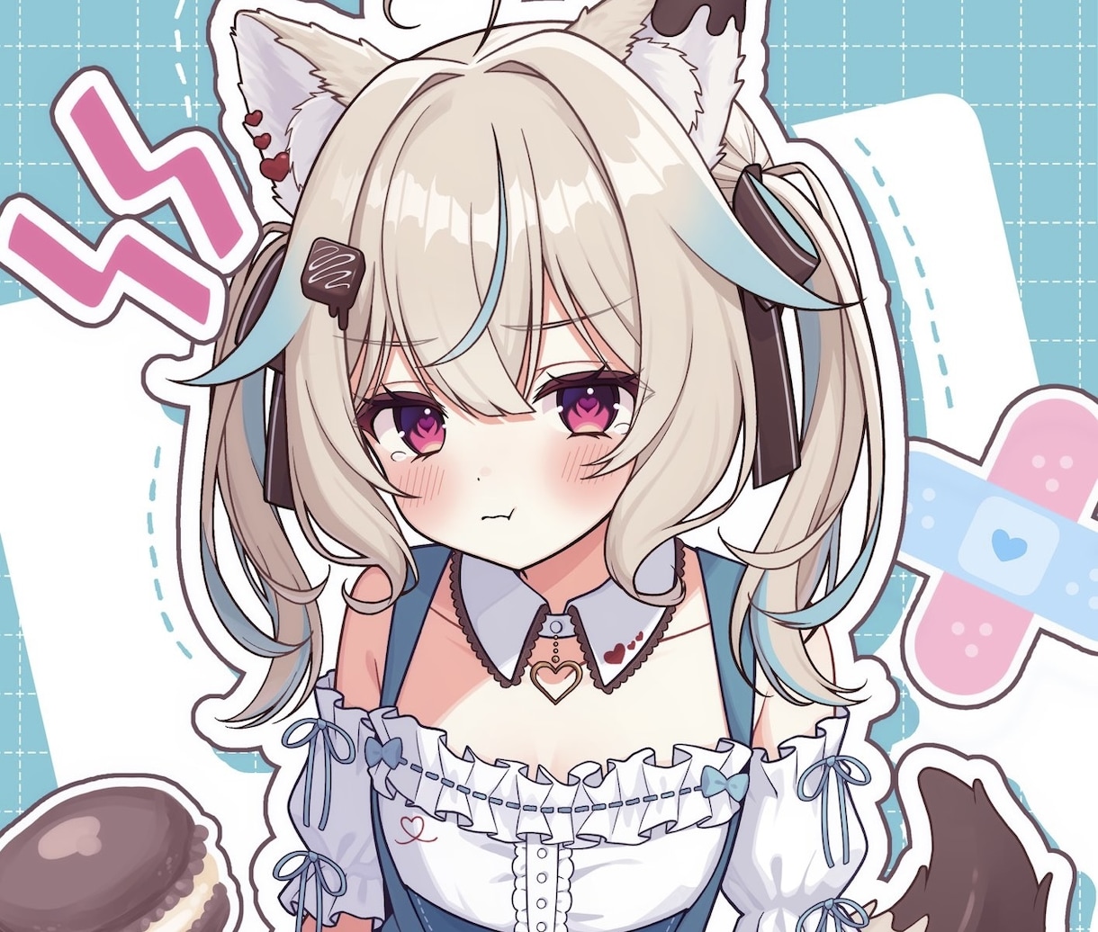 可愛いイラスト制作いたします アイコンや歌ってみた動画、グッズなどに！ イメージ1