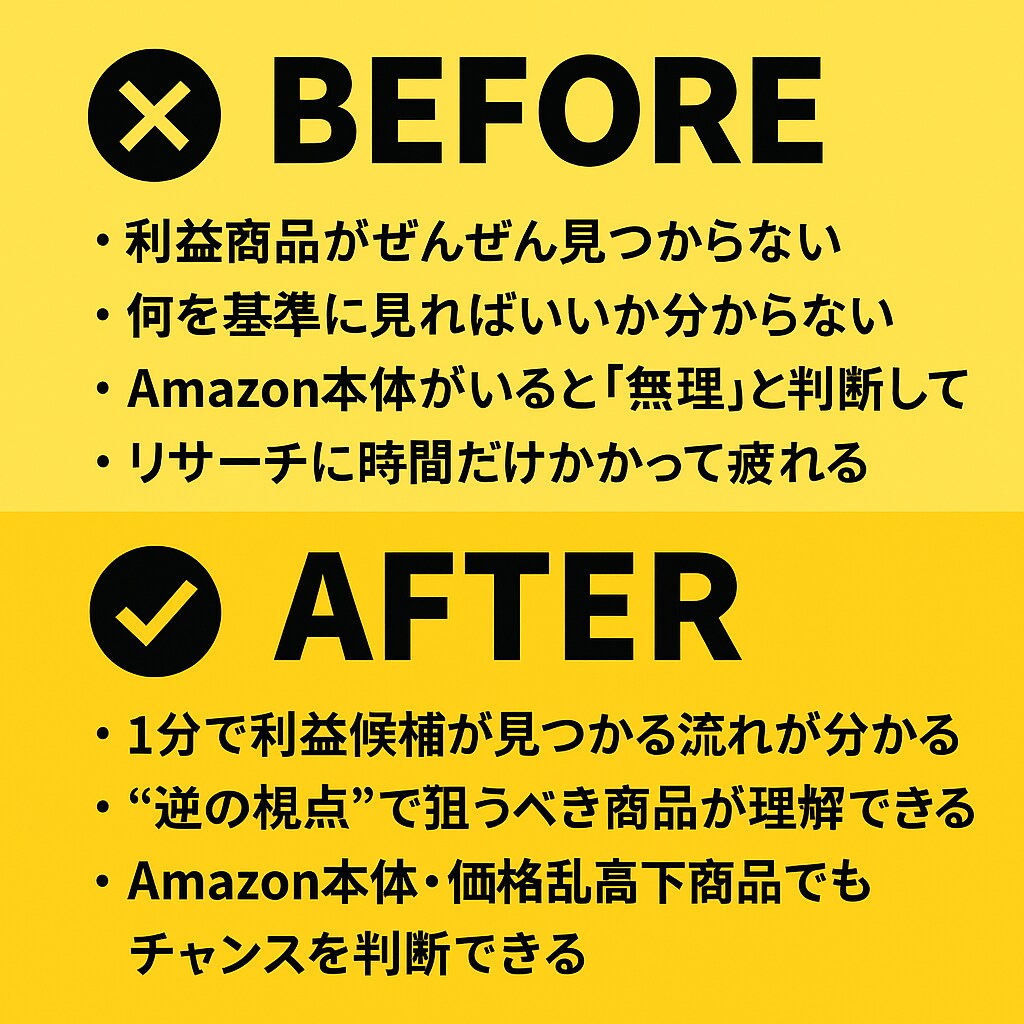 Amazonで利益商品を見つける方法を教えます 通常のせどりでは辿れない逆仕入れの実践法を解説します イメージ1
