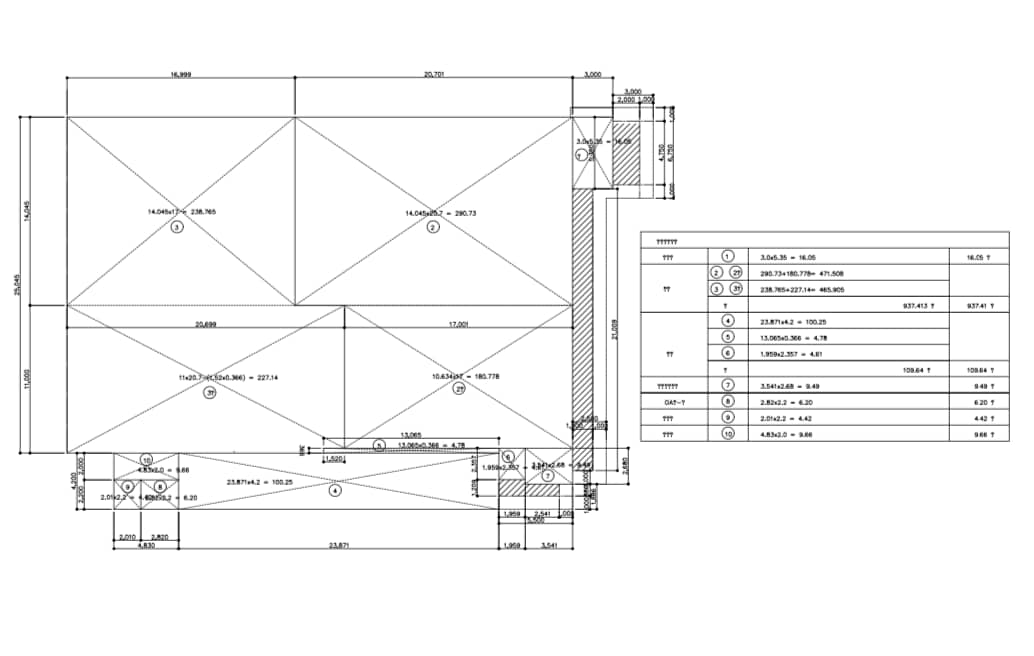 ＣＡＤで図面作成のお手伝いをします 鉄骨造ＲＣ意匠図を作成いたします イメージ2