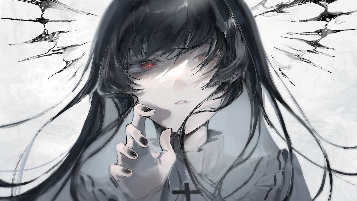 儚く美麗なイラストを描きます 惹き込まれるサムネイル・歌ってみた動画を作りたい人へ イメージ8