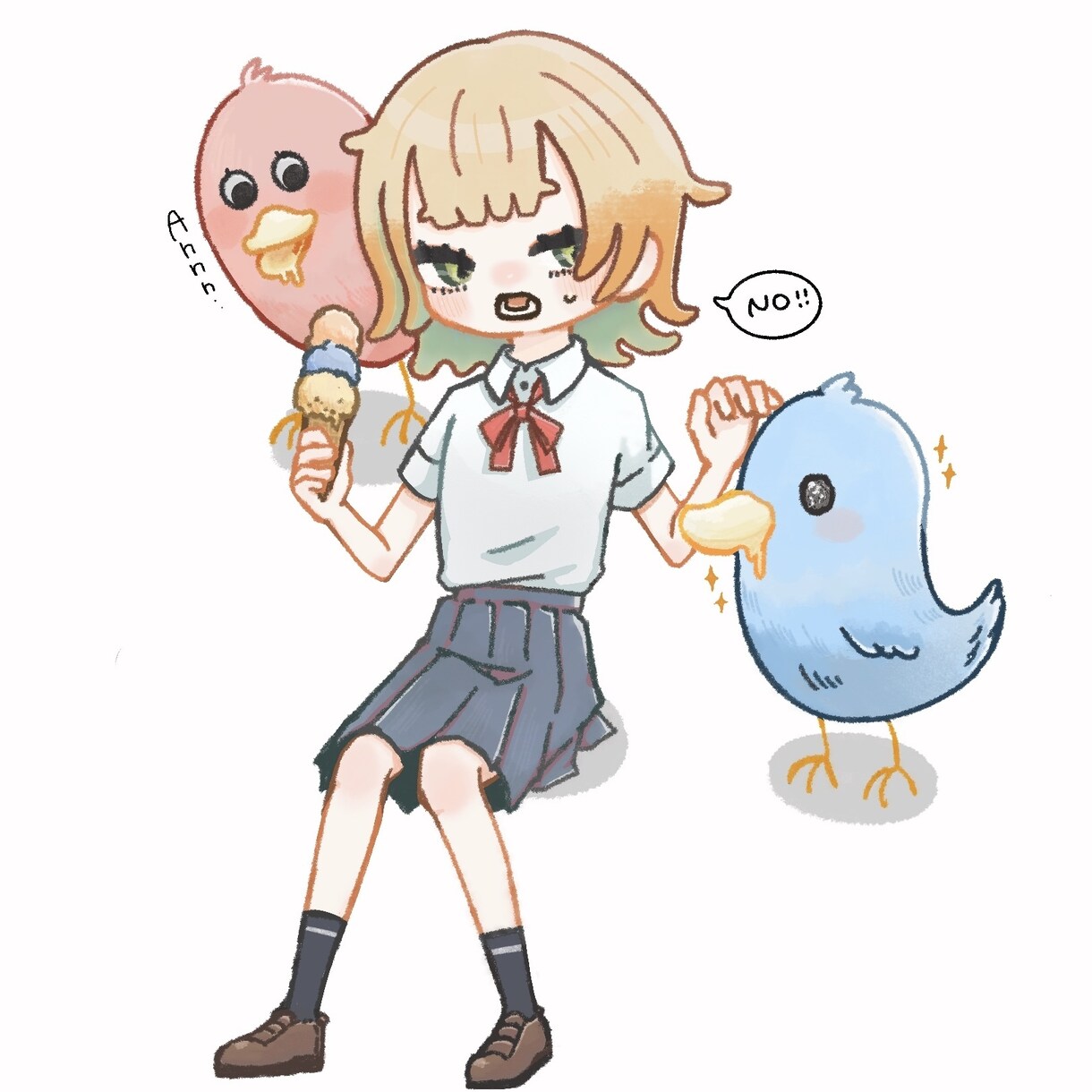 かわいい人物、動物のイラストお描きします SNS、プレゼント、ステッカーなど用途に合わせて作成◎ イメージ4