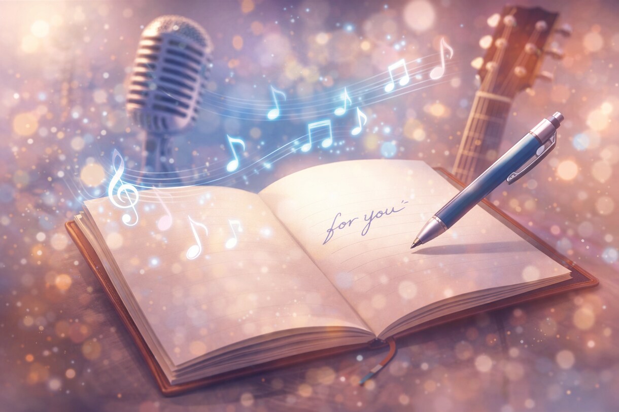 アナタだけの想いのつまった歌詞を作成します 著作権も譲渡いたします。アナタだけの歌、歌詞作成。 イメージ1