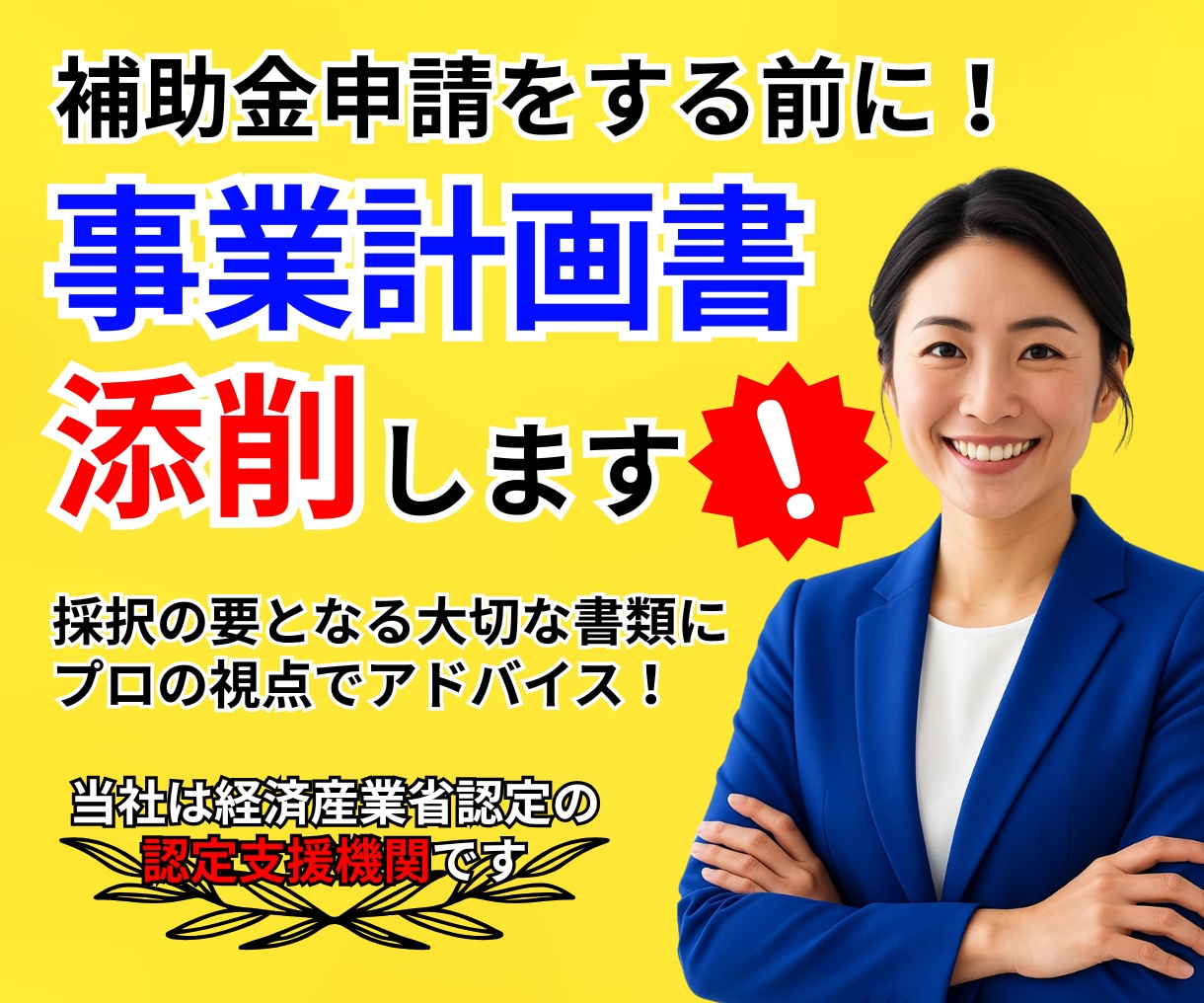 補助金の事業計画書を専門家目線で添削します 100社超の支援実績！審査ポイントを網羅したアドバイス イメージ1