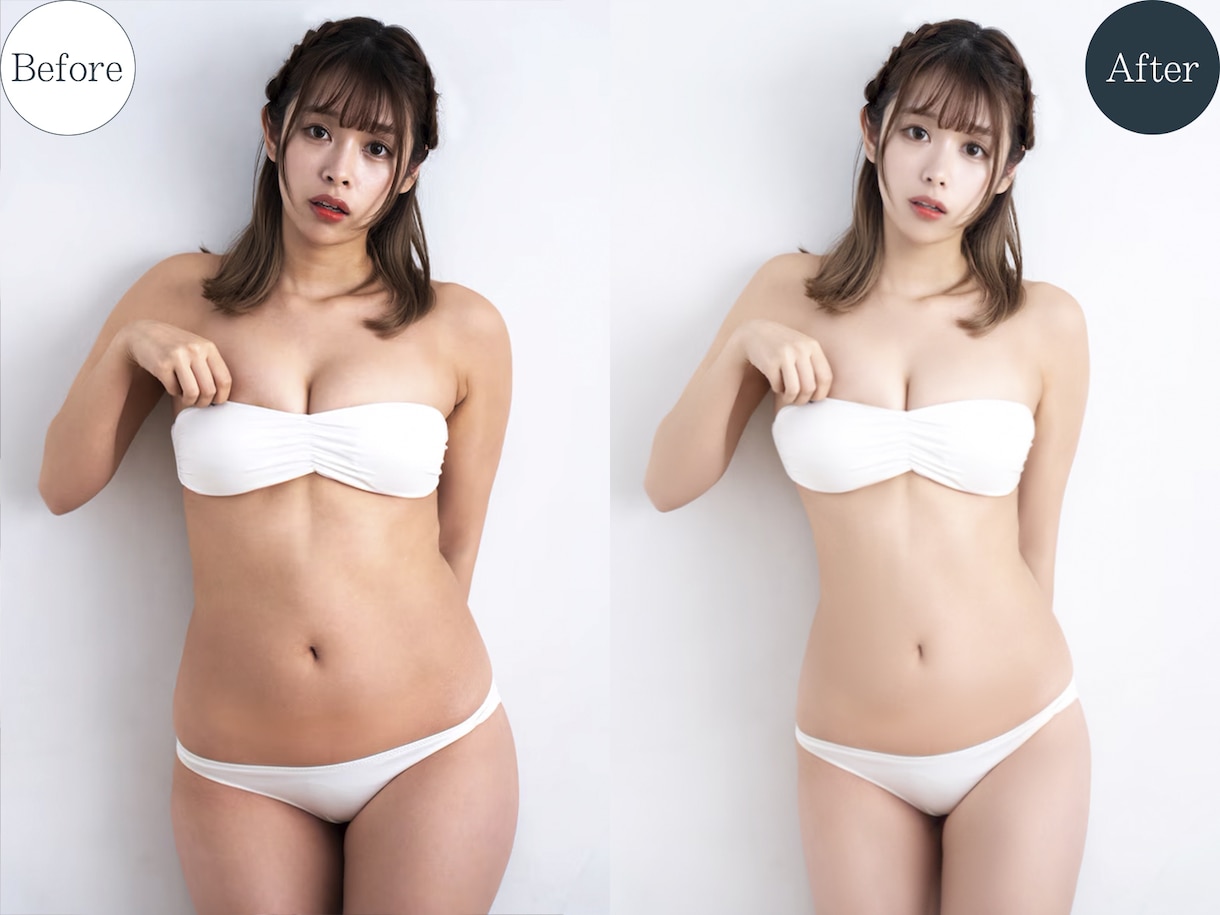 初回1枚無料！！激安で写真のレタッチ承ります 可愛くなりたい女の子必見！！！安心のプロ仕上げ写真加工☆彡 イメージ5
