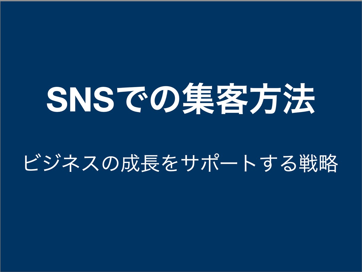 一番手取り早いSNSでの集客方法を一気に教えます SNSでのビジネスの成長をサポートする戦略を一気に教えます イメージ1