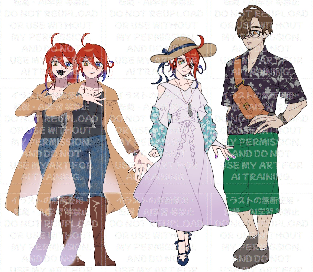 表情差分たっぷり!TRPG立ち絵制作します 表情差分は基本20種!衣裳のご提案も♪ イメージ1