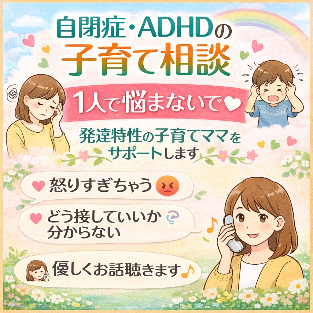 自閉症、ADHDのお話ききます 小児科、児童精神科看護師13年。自閉症、ADHDの関わり方 イメージ1