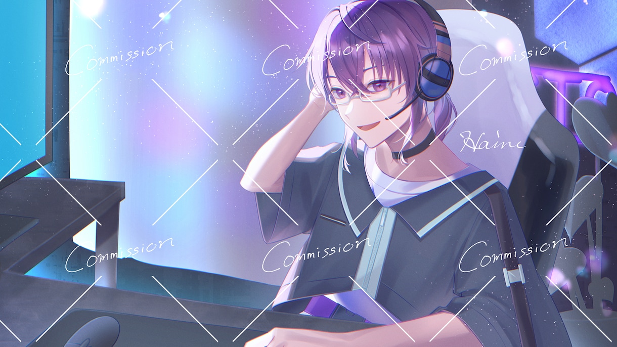 アイコン、一枚絵、立ち絵、きれいなイラスト描きます Vtuber様、サムネ、歌ってみた、誕生日、記念日にも イメージ5