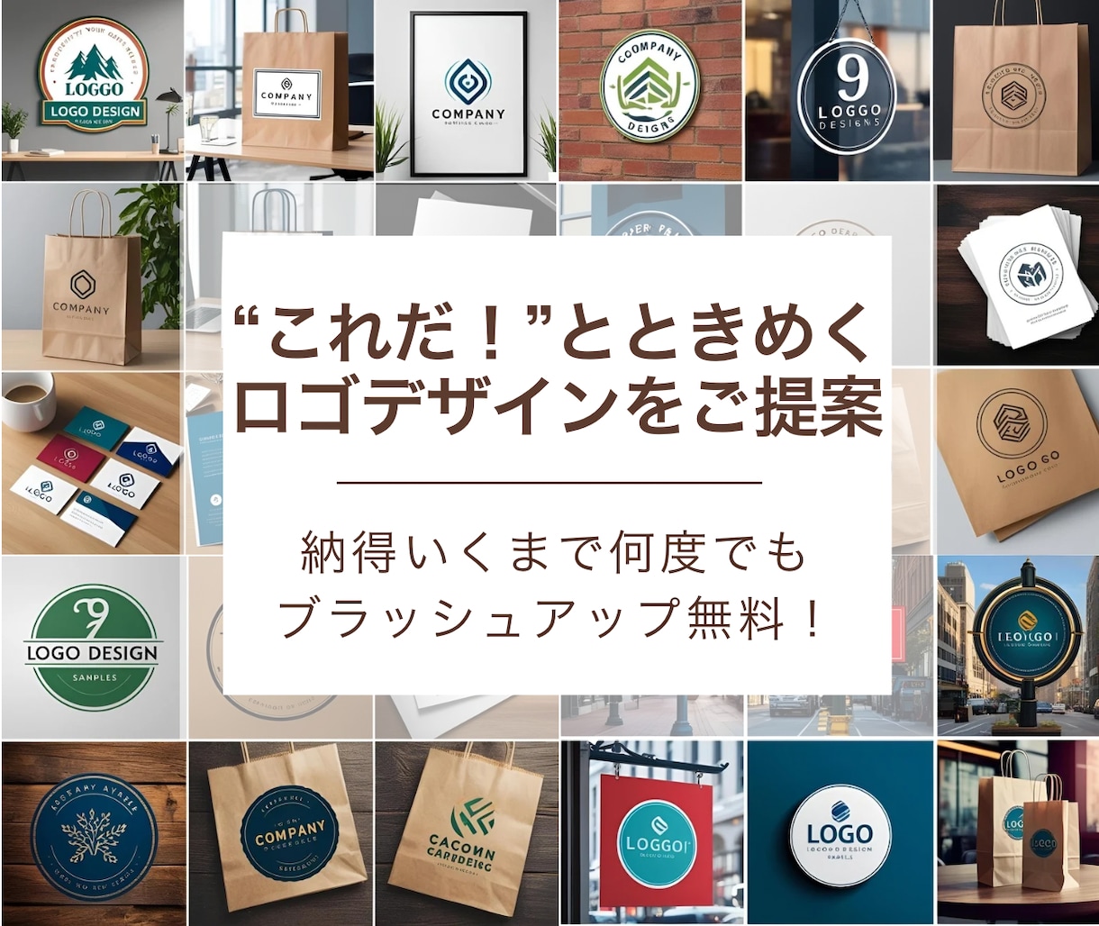 ロゴ作成、あなたの世界観をカタチにします プロが手掛けるロゴを、スタートアップにも優しい価格で イメージ1
