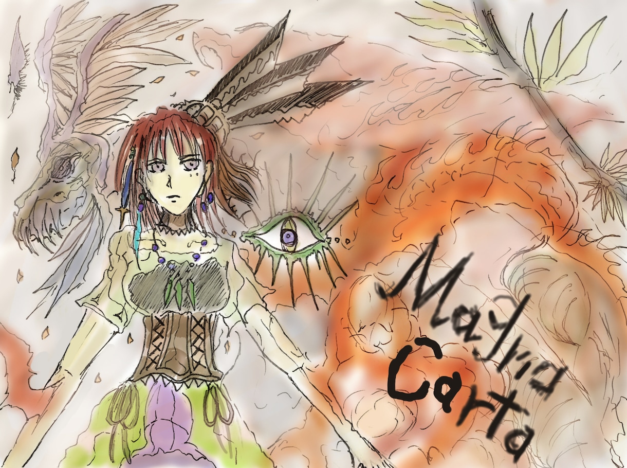 ダークファンタジーのイラストを描きます 【安価！】綺麗でダークな絵を描いています！ イメージ1