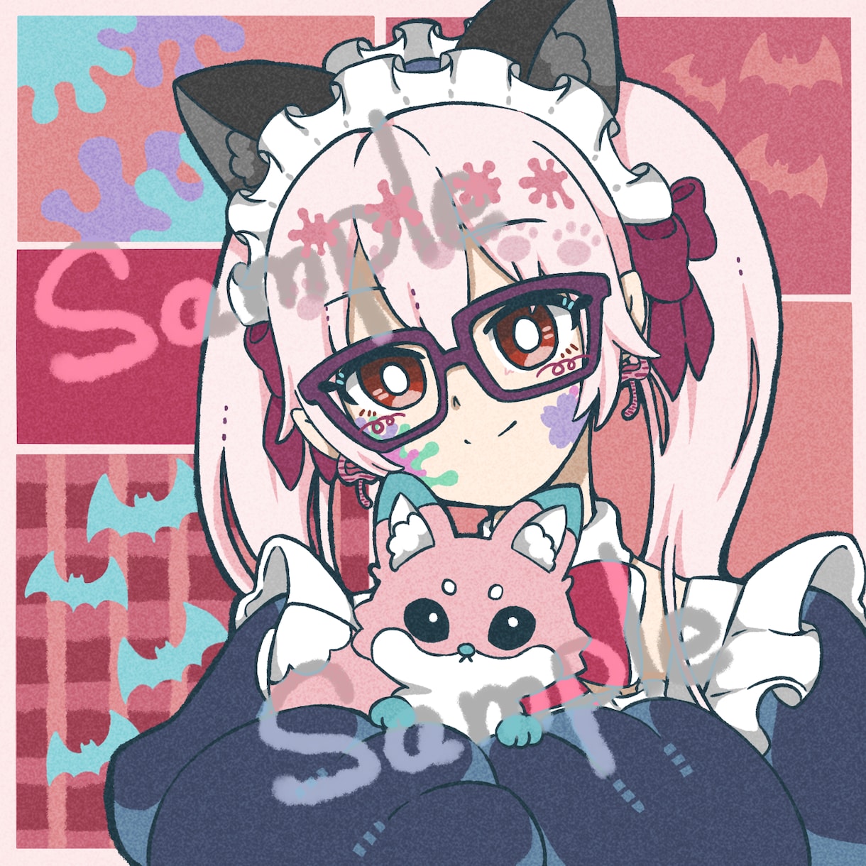 お洒落なSNSアイコン＊作成致します SNSアイコン用のイラストを描かさせていただいております イメージ2