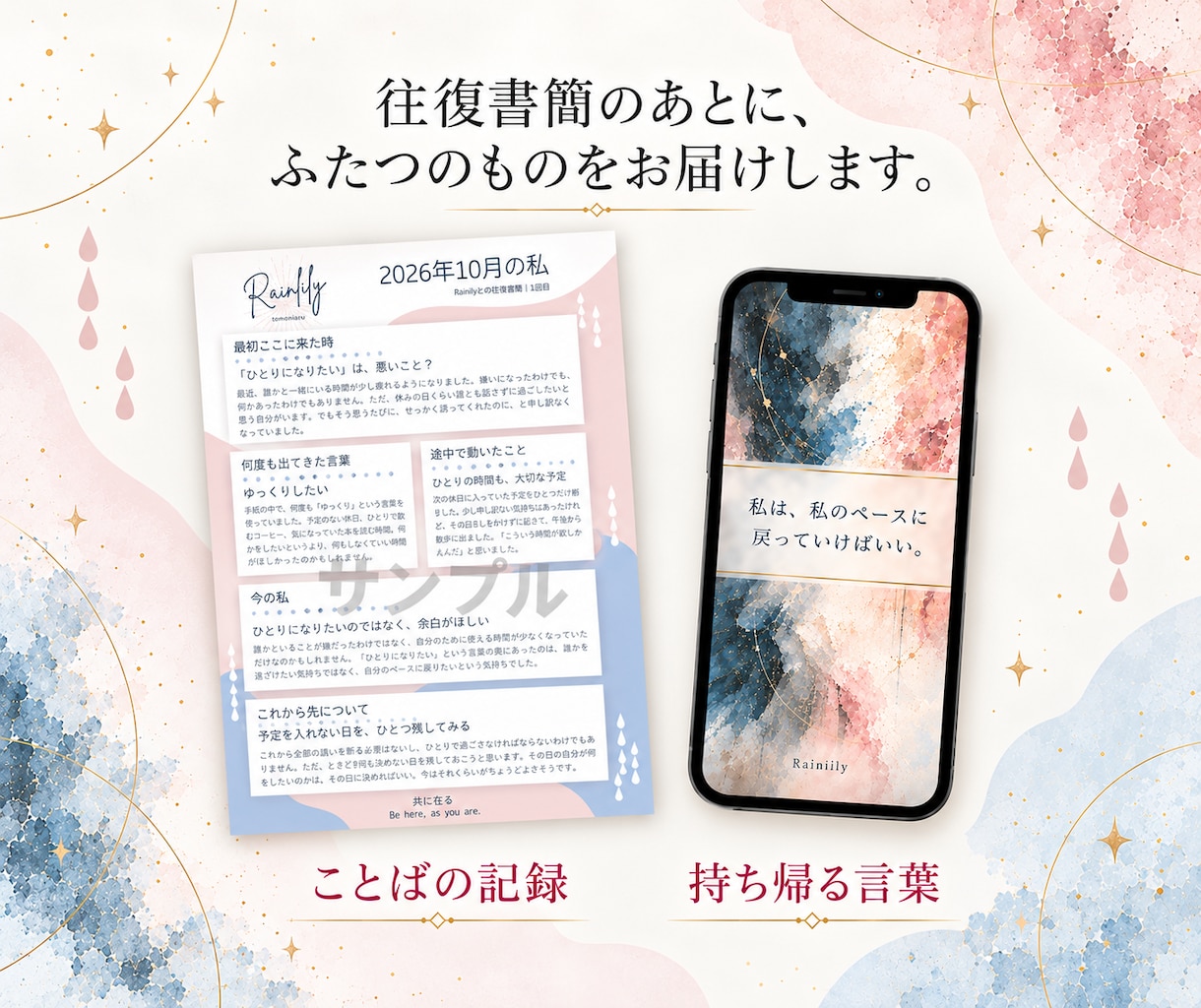 往復書簡✉であなたの中の答えを一緒に探します 手紙を書くことで見えてくる「今の私」 イメージ4