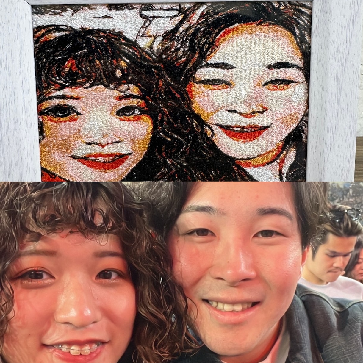 特別価格！あなたの思い出の写真を刺繍にします 写真を刺繍に！新しいインテリア イメージ3