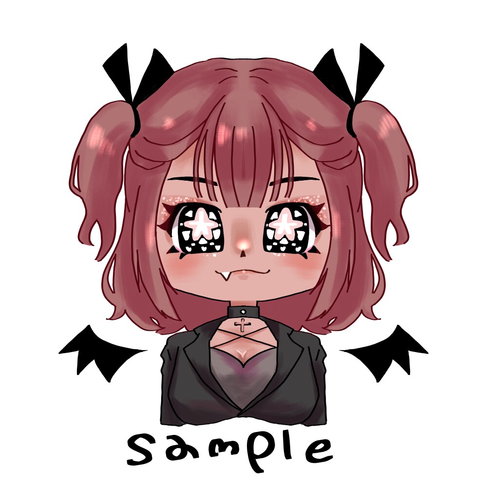 きらきらかわいいデフォルメアイコン描きます きらきらお目のかわいいデフォルメアイコン！ イメージ3