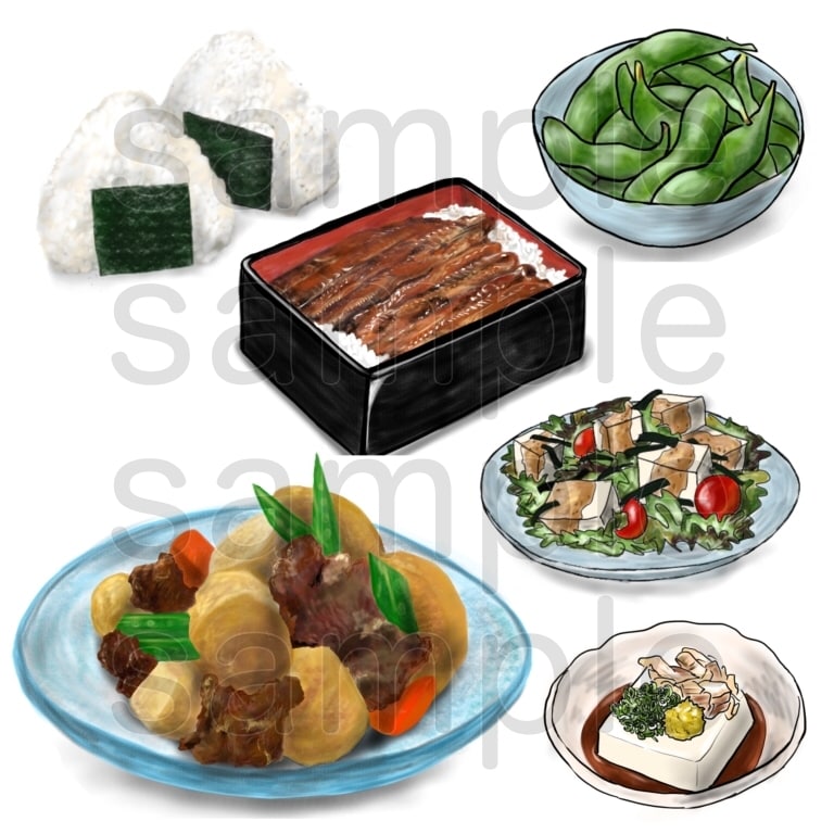 商用利用OK 食べものや料理のイラスト描きます web挿絵、SNSのアイコン、メニューやPOPにいかがですか イメージ10