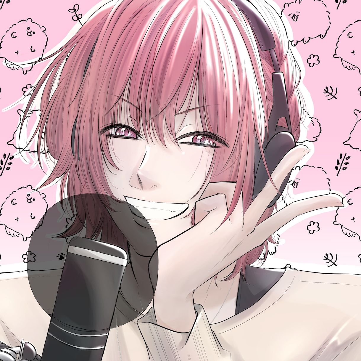 少女漫画風の絵柄で美麗アイコン作成します 華やかな絵柄で人目を引くあなただけのアイコンを制作します イメージ5