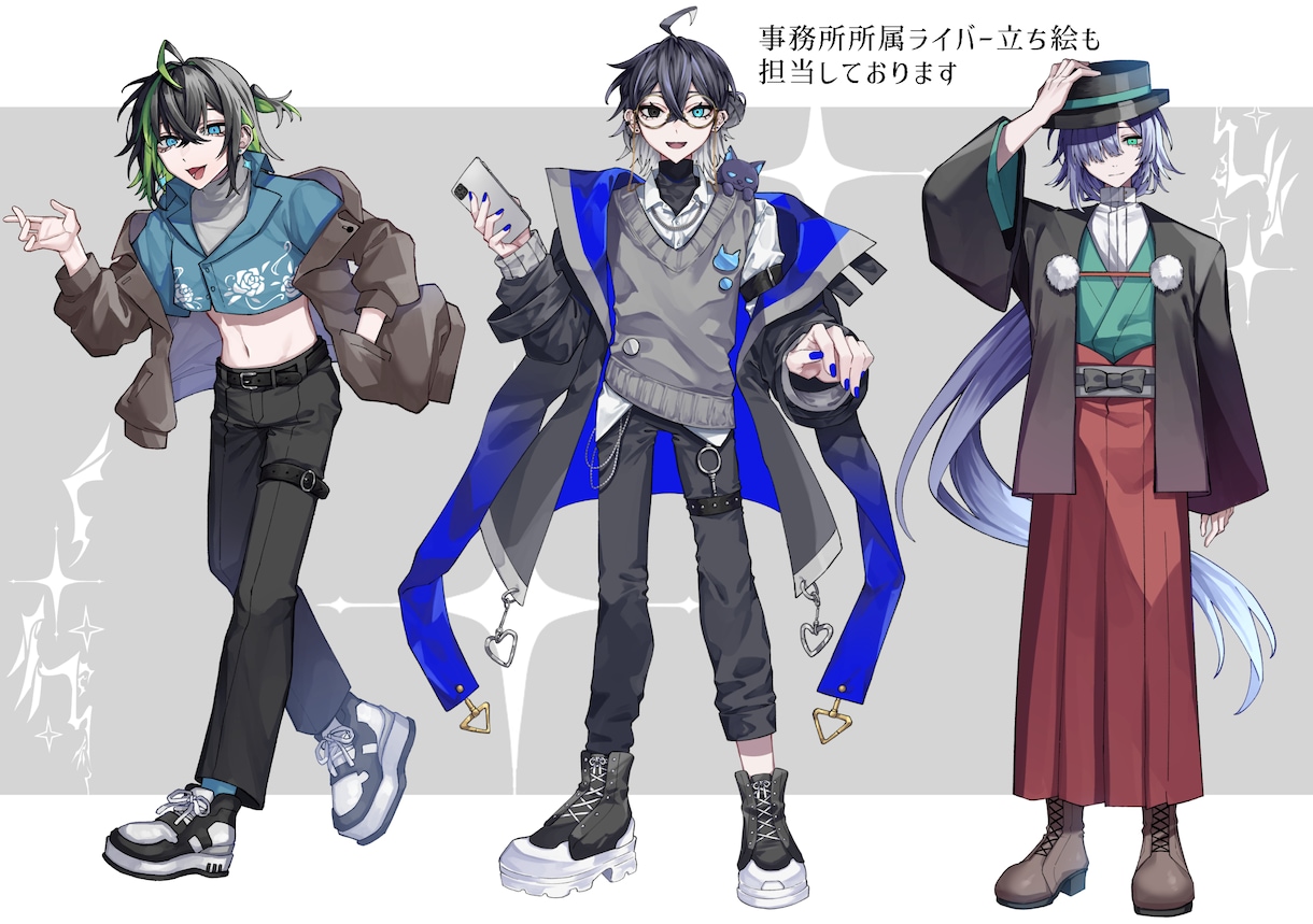目を惹く最高のイラスト描きます TRPG立ち絵におすすめな、重厚な厚塗りが得意です イメージ3