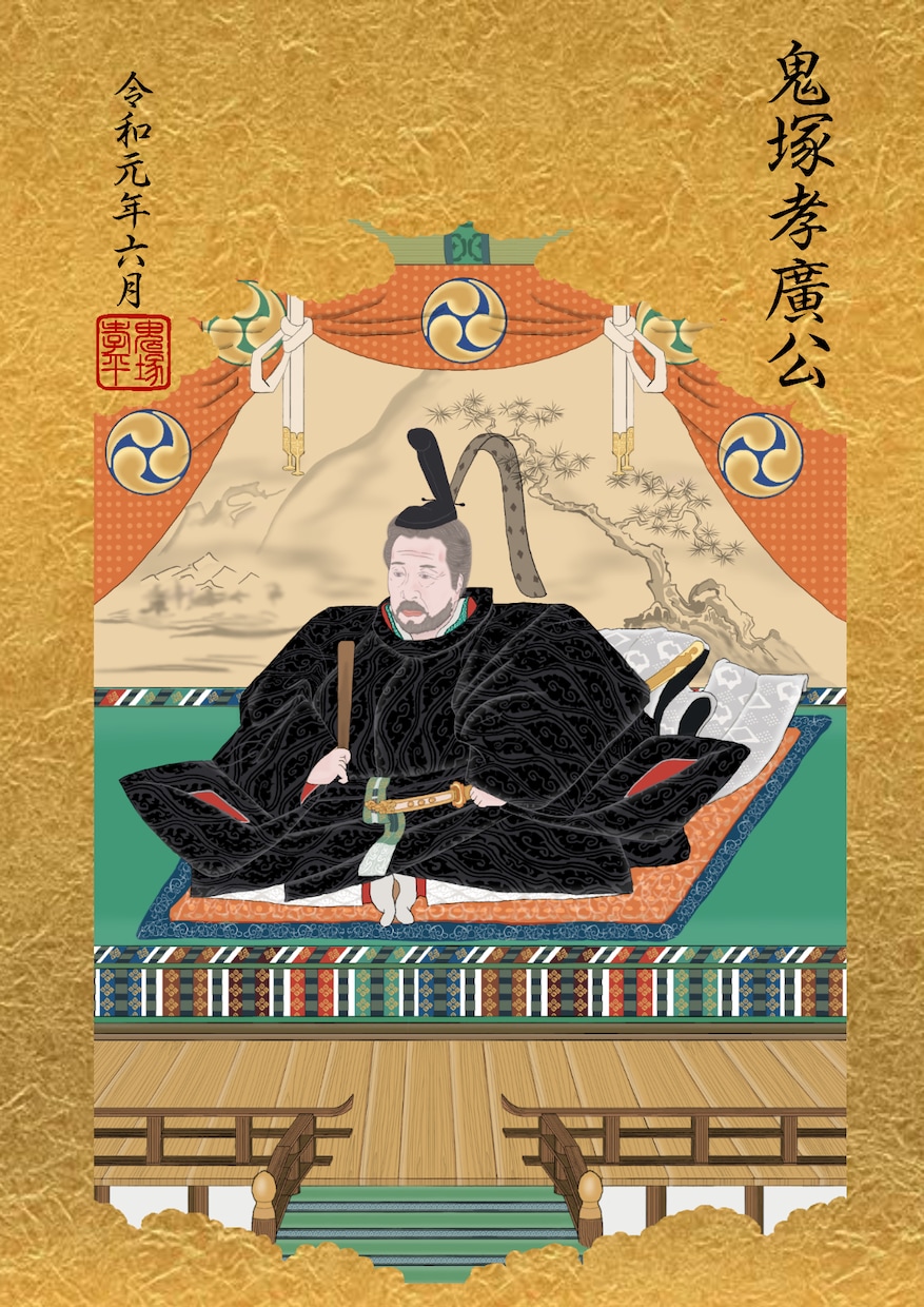 あなたの「お殿様風」の肖像画を作成致します 知人への面白いプレゼントや年賀状に最適！ イメージ2