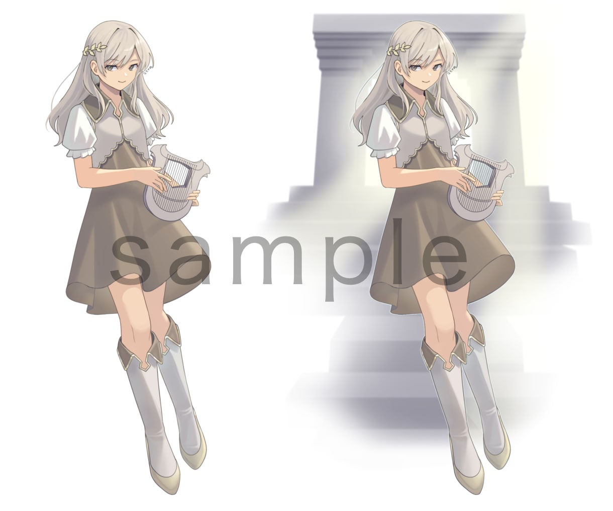 SNS用のアイコンイラストを作成します 胸上・簡単な背景/2,000円(その他オプション対応あり) イメージ9