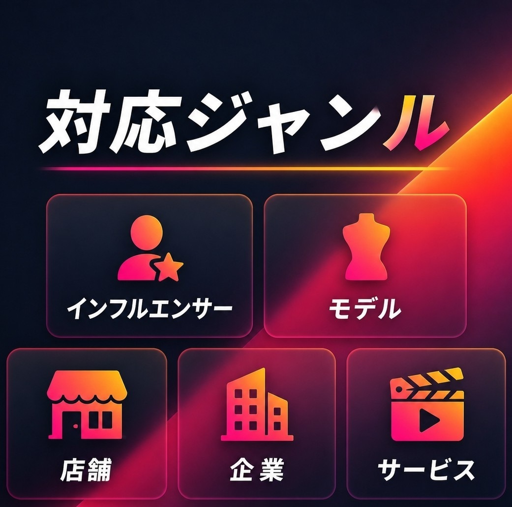 個人、企業、店舗のSNS等広告PR用動画制作します プロによる！目立ちたい・売れたい人のための動画制作代行！ イメージ2