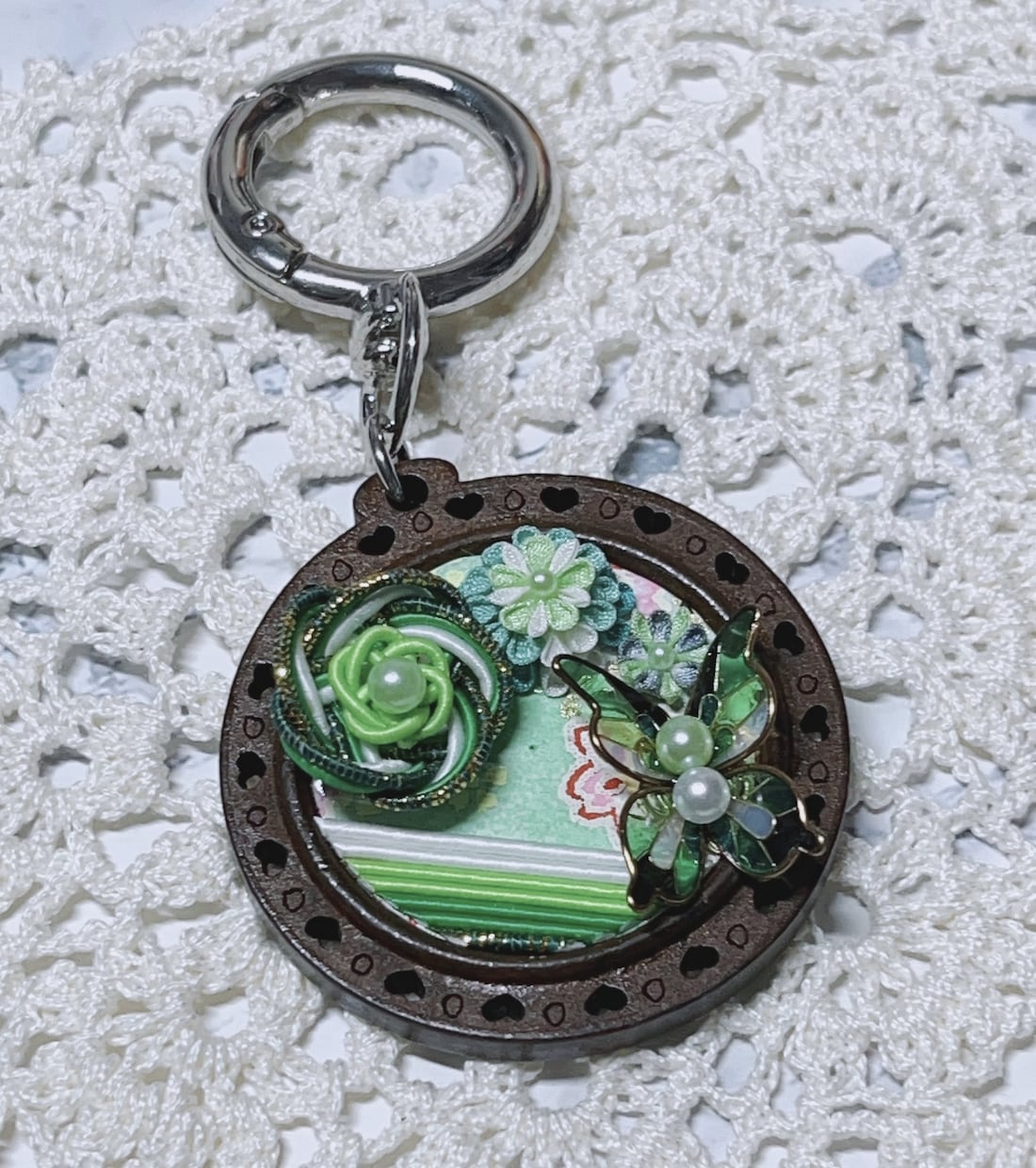 つまみ細工や水引を使ったキーホルダーをお作りします 世界に一つだけのあなたのためのキーホルダーです！ イメージ2