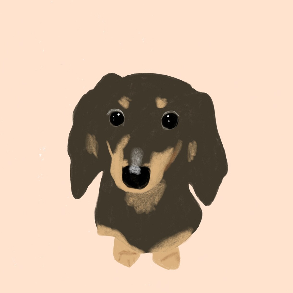 写真をもとに、世界に一枚のペット似顔絵を描きます 温かみのあるリラックス感溢れるイラスト イメージ3