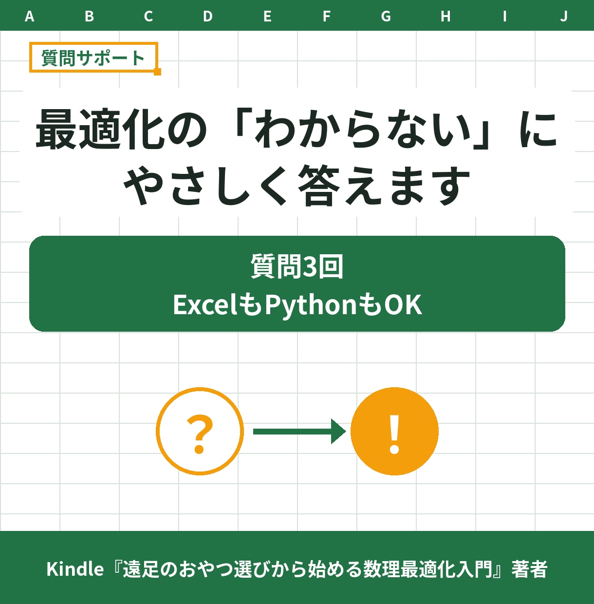 最適化を勉強中の方の質問に3回やさしく答えます 「文章の問題をどう式にする？」を身近な例でかみくだいて解説 イメージ1