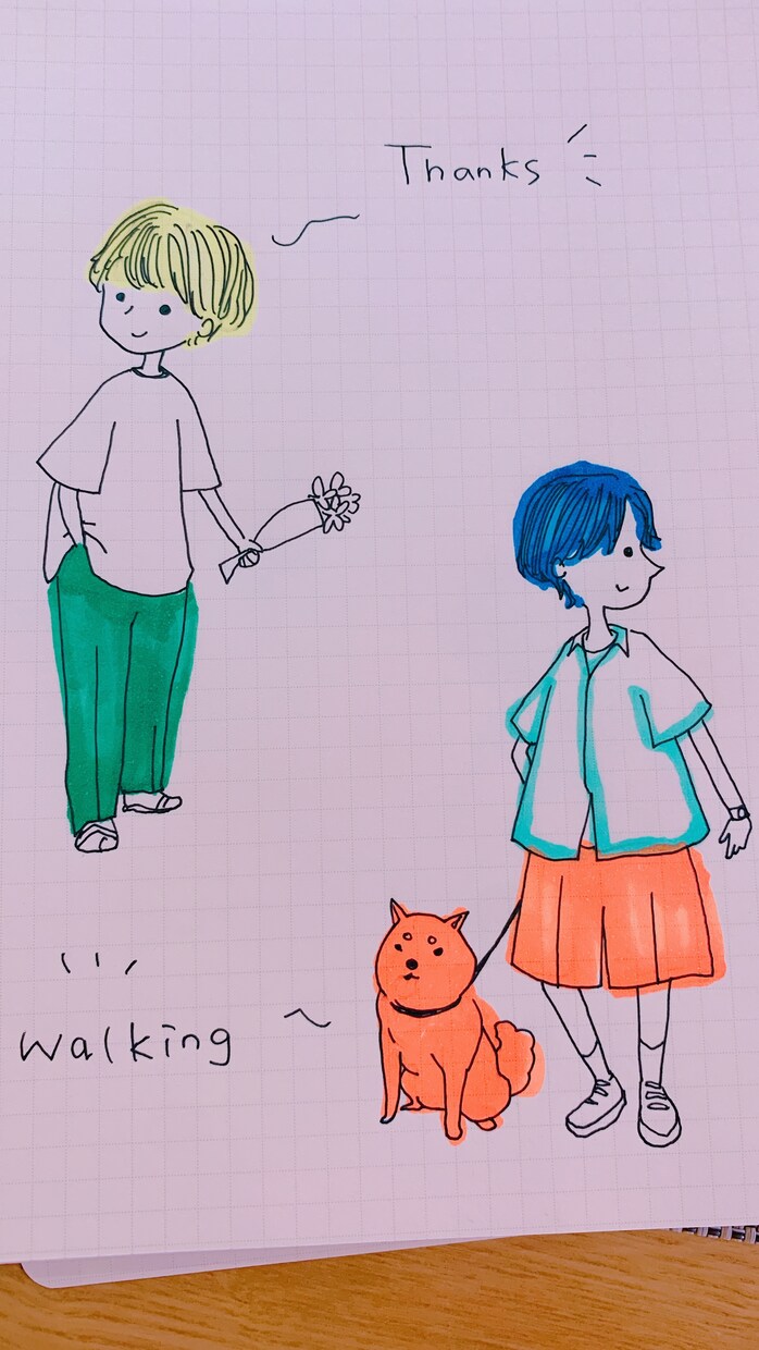 にじみ絵♪やわらかふんわり可愛いイラスト書きます ハンドフリーでなるべくシンプルかつインパクトもある絵です！ イメージ4