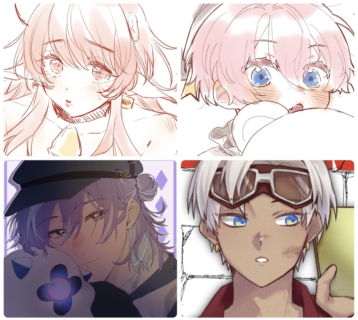 おまかせでかわいめ簡易イラスト描きます アイコンなどに:かわいめの絵柄のバストアップ絵をおまかせで！ イメージ1