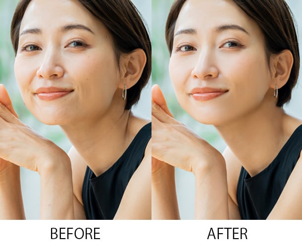 レタッチのプロが人物写真を綺麗に修正します ハイクオリティな写真修正加工を行います イメージ1