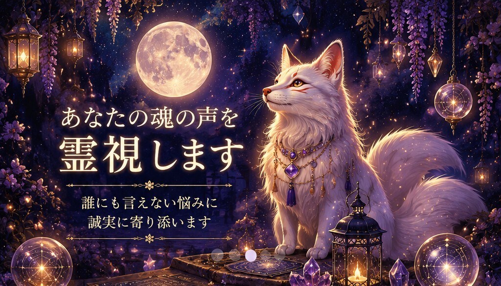 あなたの魂の声を霊視します 誰にも言えない悩みに誠実に寄り添います。 イメージ1