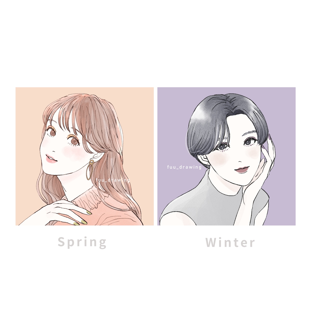 おしゃれでキレイ目な手描きイラスト制作します プロのイラストレーターがご希望に沿ってお描きします イメージ5