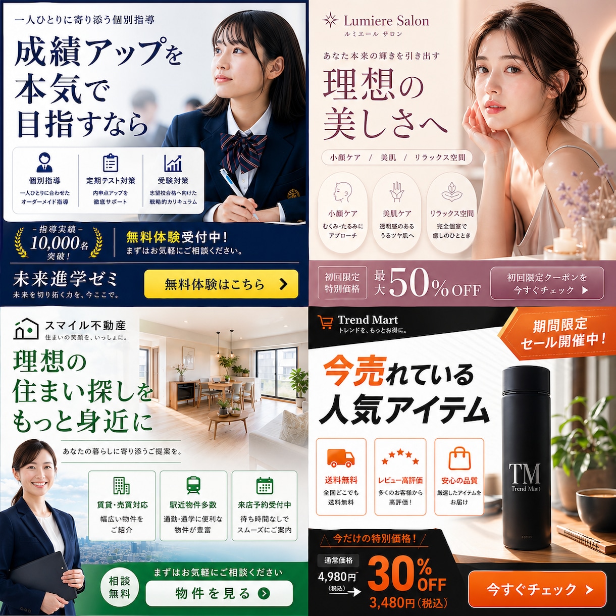 現役マーケターが反応の取れるWeb画像を制作します 見た目だけでなく集客・販売まで意識して制作 イメージ4