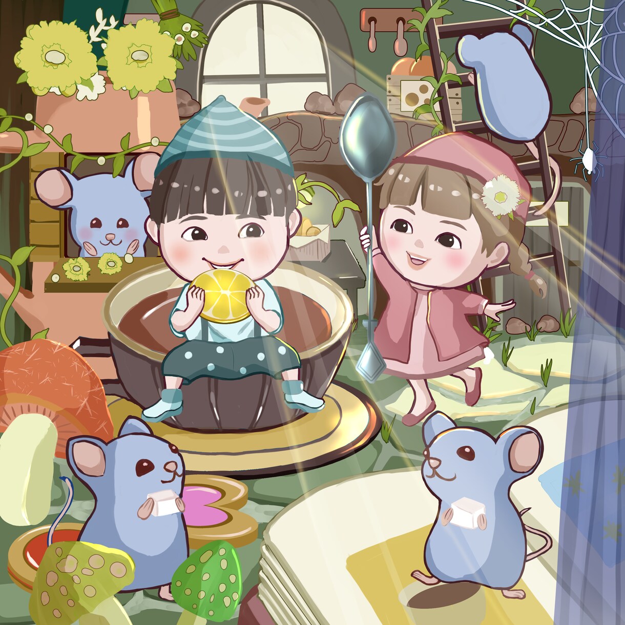 可愛い子どもイラスト人物動物のイラスト描きます 挿し絵、子供向けグッズ★商用利用可 イメージ3