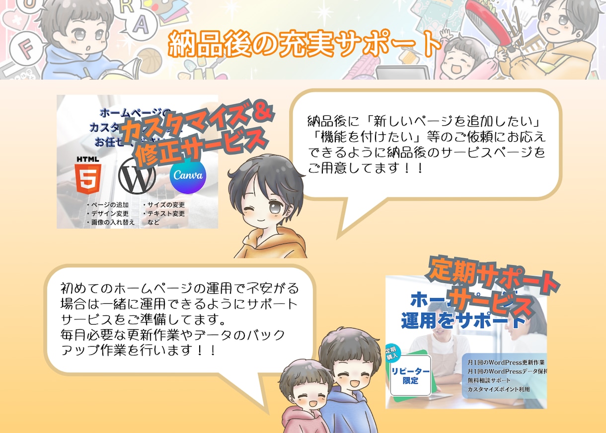 最短翌日納品★SEO&集客のあるHPを制作します 初心者◎オリジナルデザインでご自身で編集できるホームページ★ イメージ4