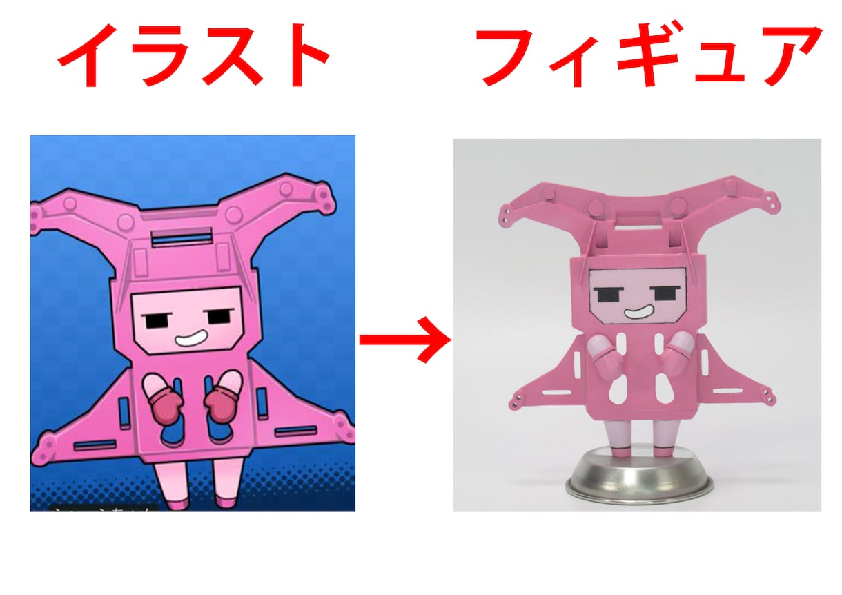 イラストや写真からフィギュアを制作します あなたのオリジナルキャラクターをフィギュアにしてみませんか？ イメージ4