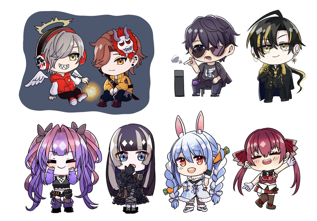 表情豊かなSDイラスト描きます ころっと可愛い！表情豊かなSDです イメージ1