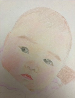 お子さまの絵を柔かい色鉛筆タッチで描きます 幼い頃の可愛らしさを やわらかなイラストとして残したたい方へ イメージ1