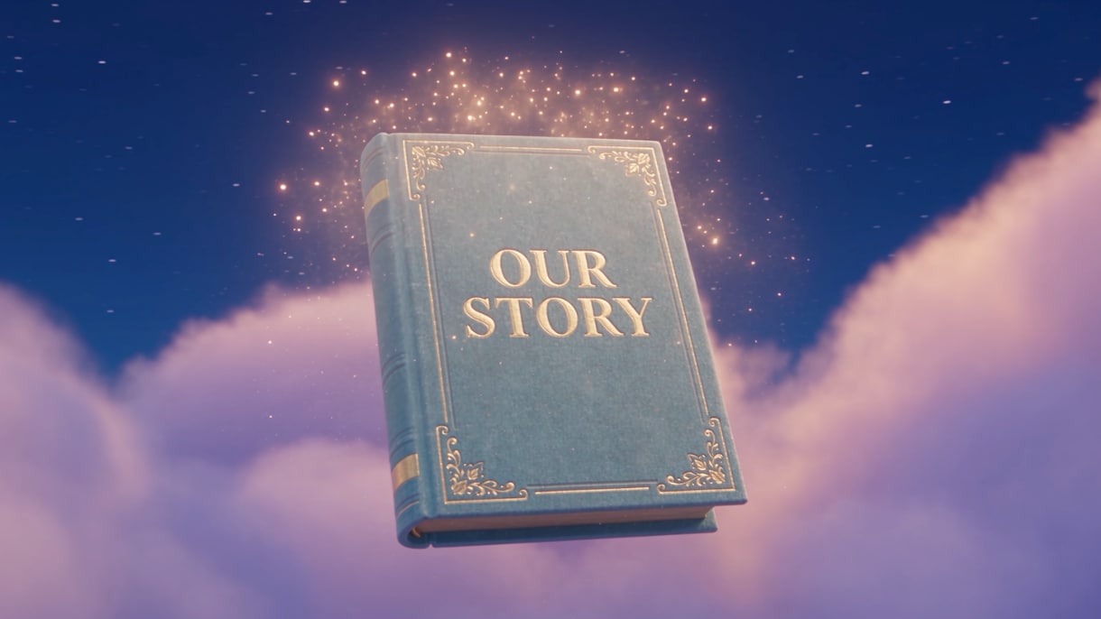アニメーション風オープニングムービーを制作します まるで物語の主人公。ふたりの人生を、魔法のような映像に。 イメージ4