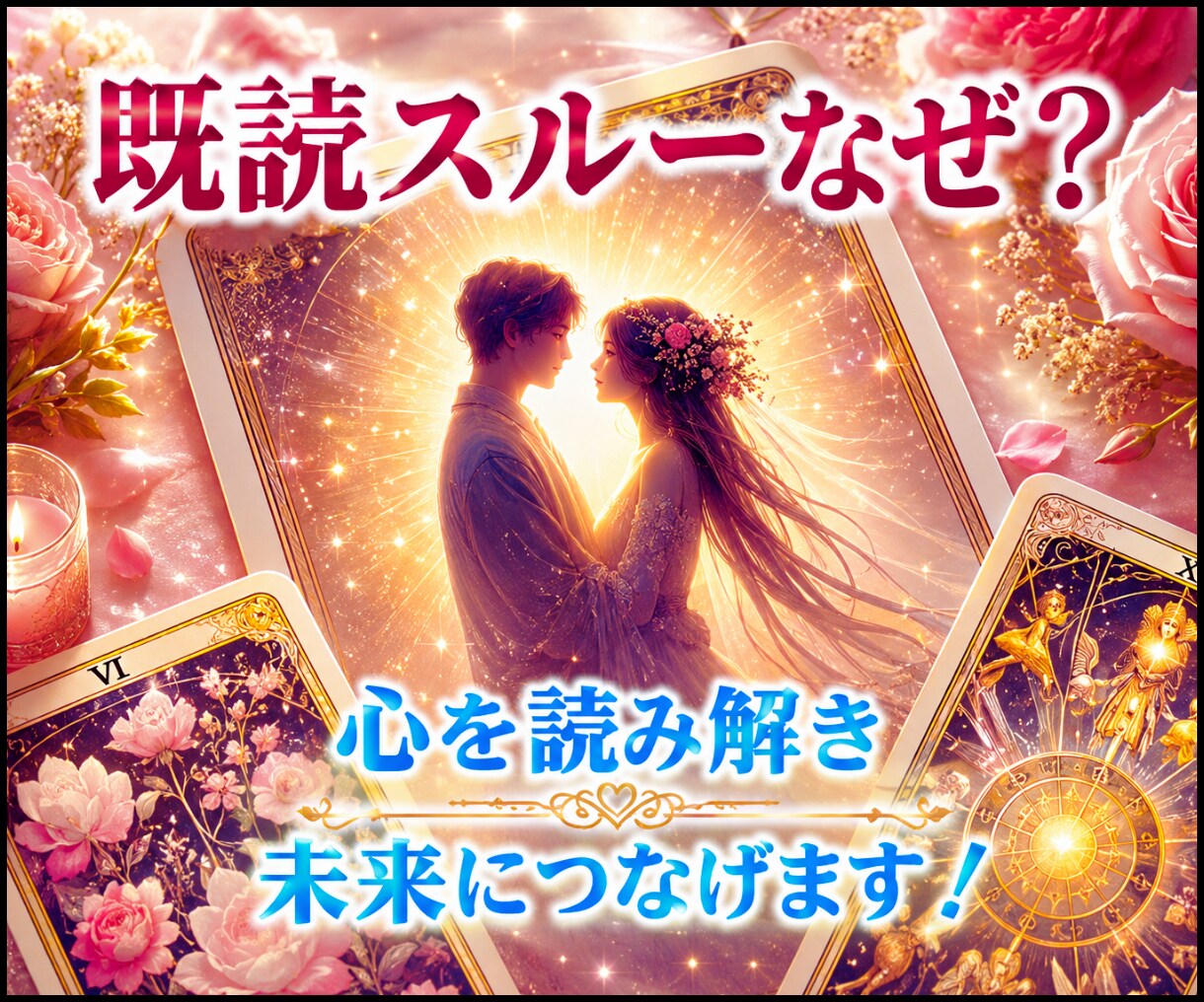 既読スルーなぜ？ 心を読み解き☆未来につなげます 霊感タロットでハイヤーセルフと繋がり☆苦しい恋に答えを♡ イメージ1