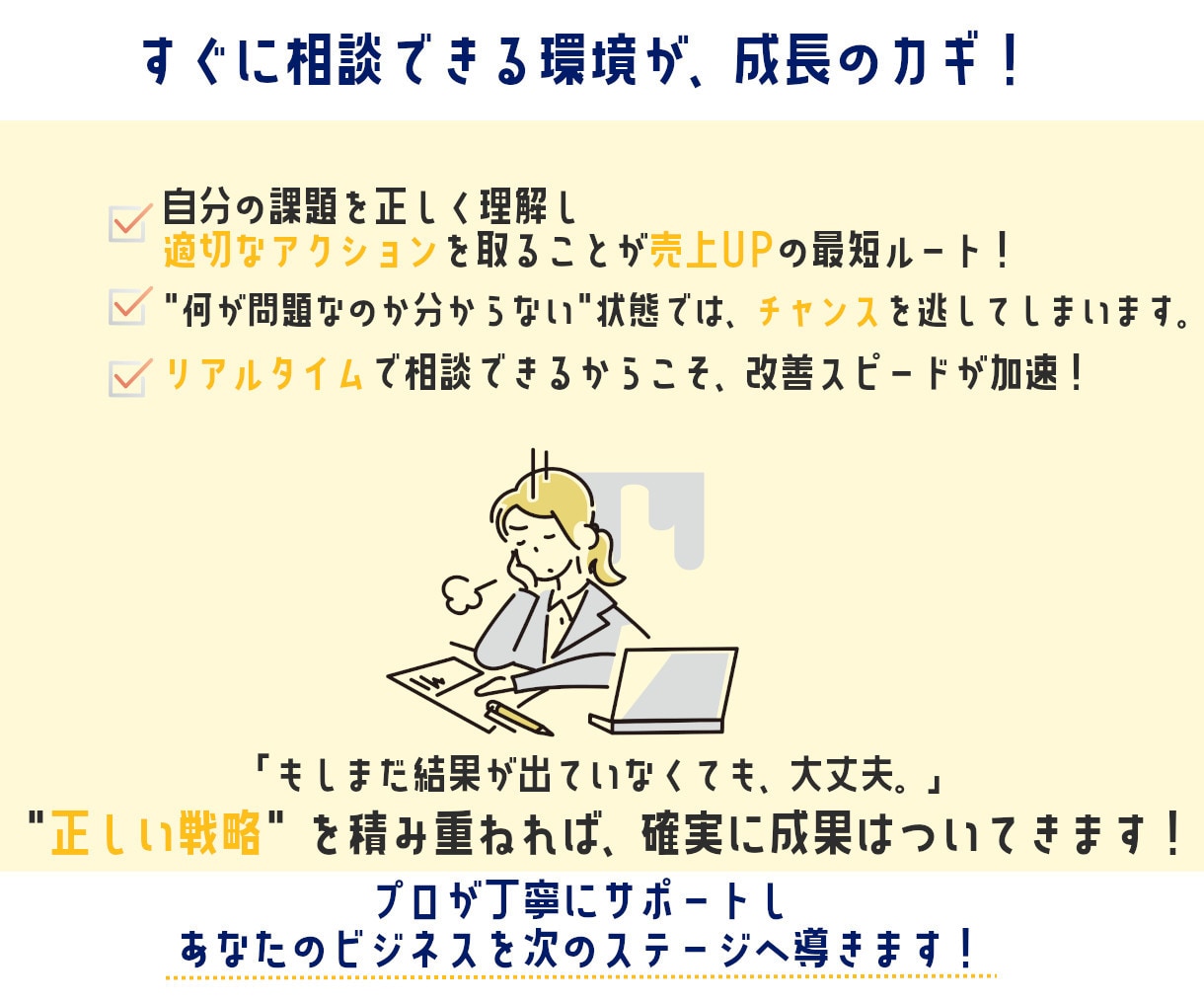 Amazon運営診断｜改善点と優先順位を整理します 問題点と優先順位を明確にします イメージ3