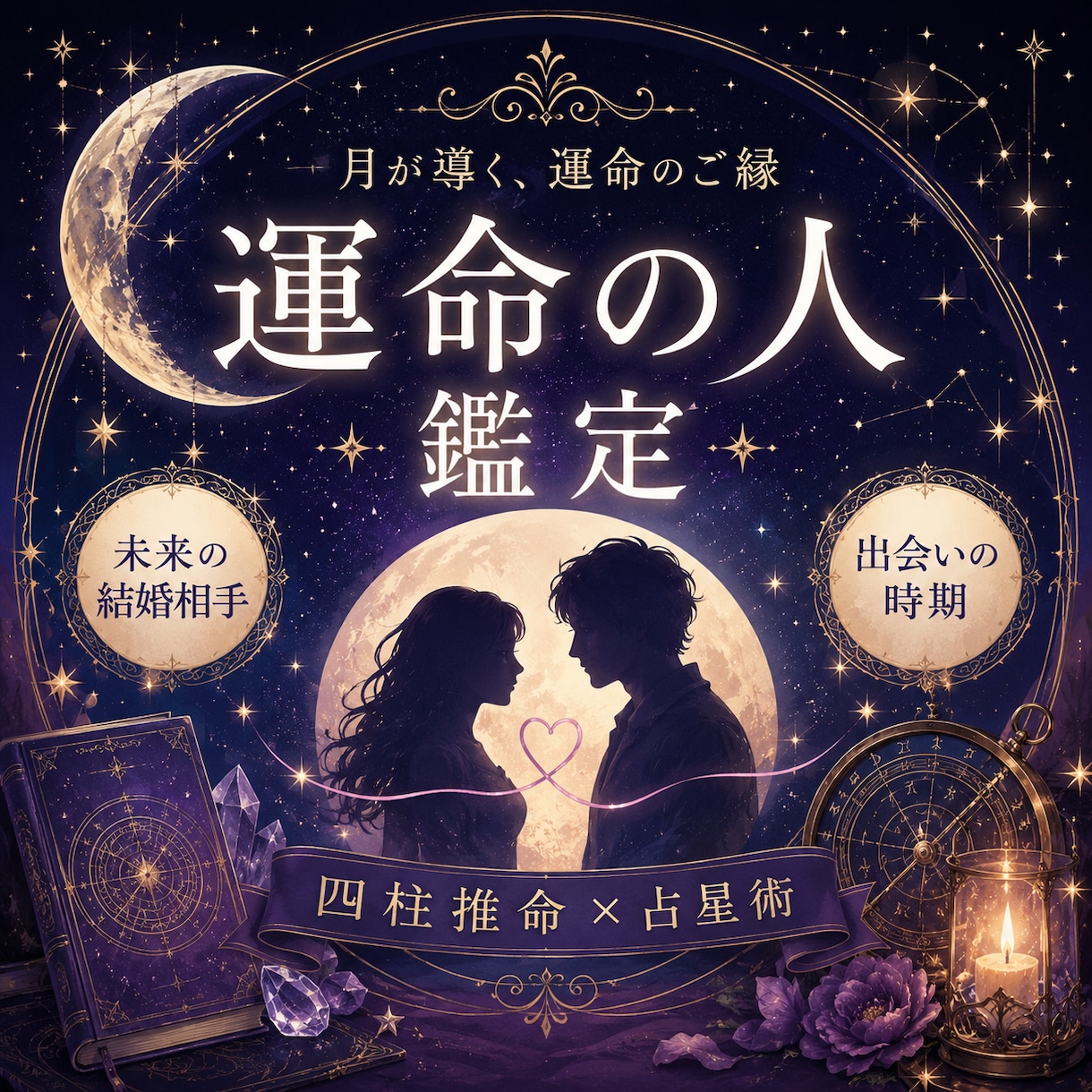 月が導く、運命の相手・結婚相手を鑑定します どんな人？いつ出会える？今の恋人は運命の相手？全て解決！ イメージ1