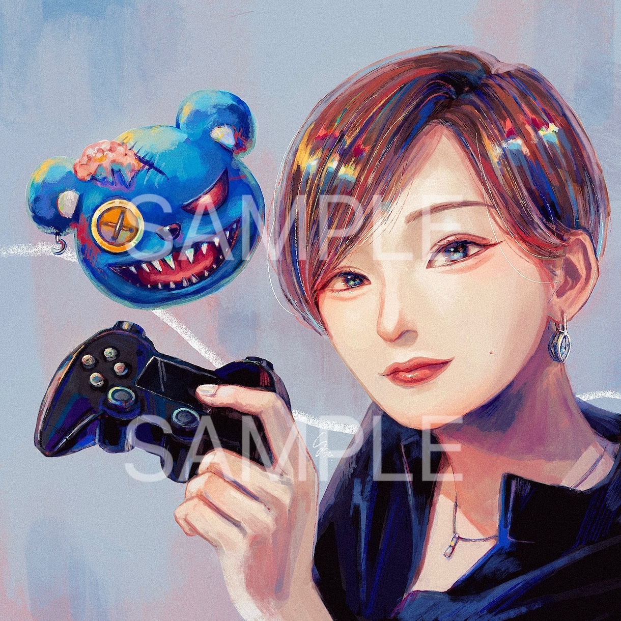 最短翌日】美しい色彩のイラストお描きします SNSで使えるアイコン、似顔絵、一枚絵、立ち絵、ヘッダーなど イメージ3