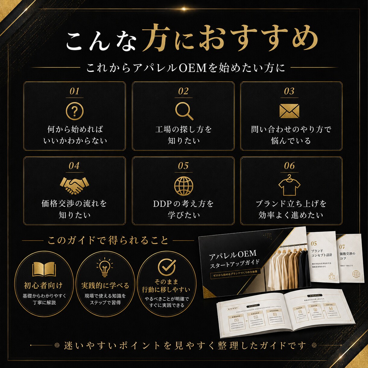 アパレルOEMで自分のブランドを作る方法を教えます 初心者向けにOEMブランド立ち上げを解説します イメージ3