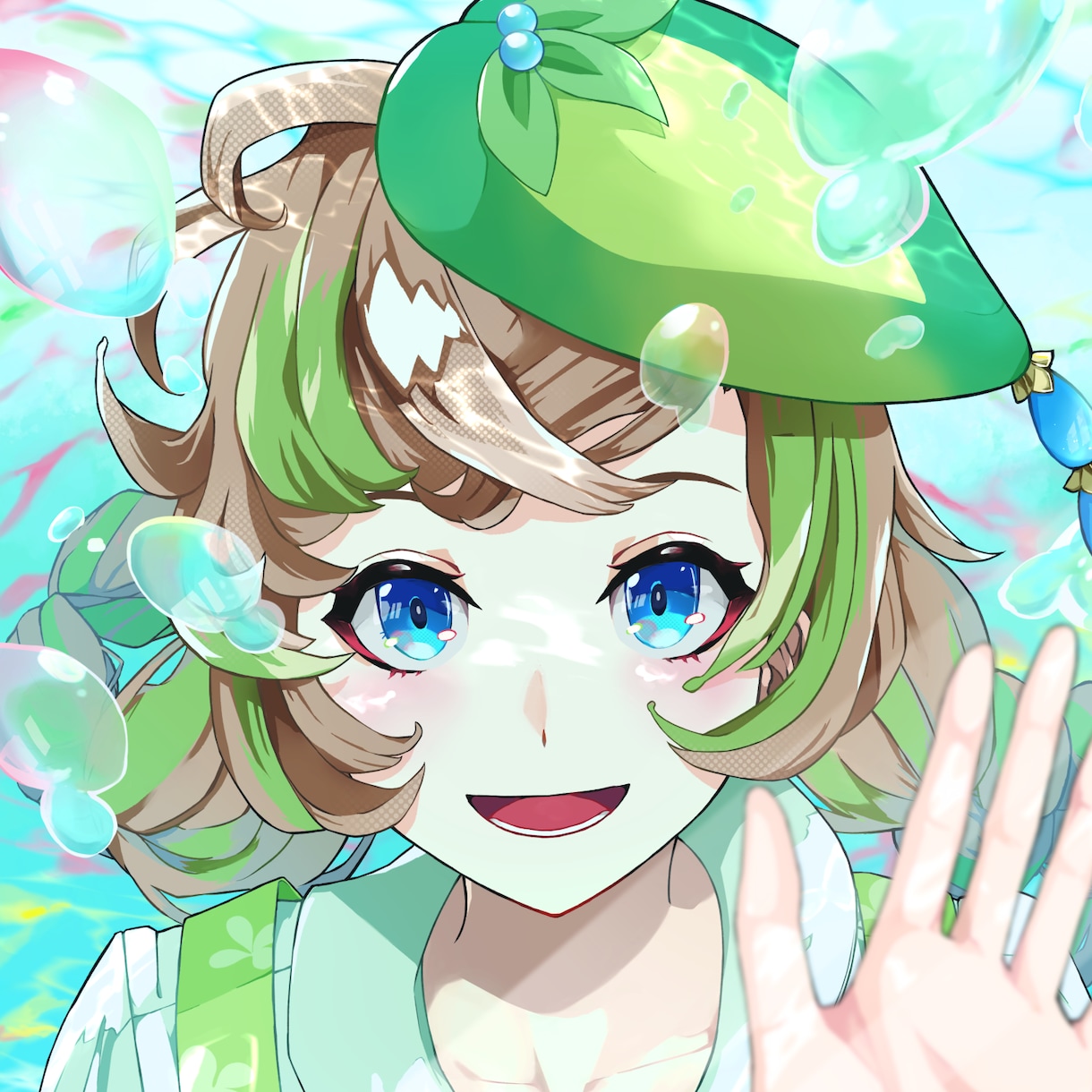 歌ってみた/返礼品/Vライバーへ！一枚絵描きます 背景あり◎商用利用◎等身キャラクター・ミニキャライラスト イメージ4