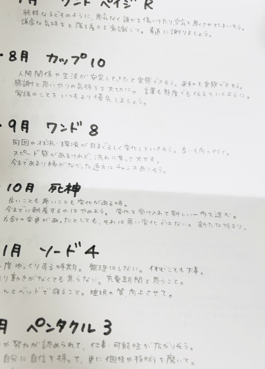 12ヶ月分の運勢予報をお伝えします 簡易運勢予報で一年間の流れをなんとなく事前把握しましょう⭐︎ イメージ5